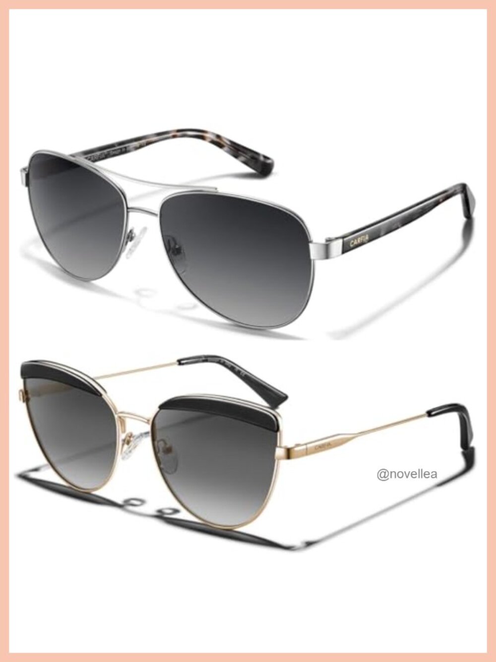 Polarized Sunglasses Women UV400 Protection Anti-glare Aviator Acetate